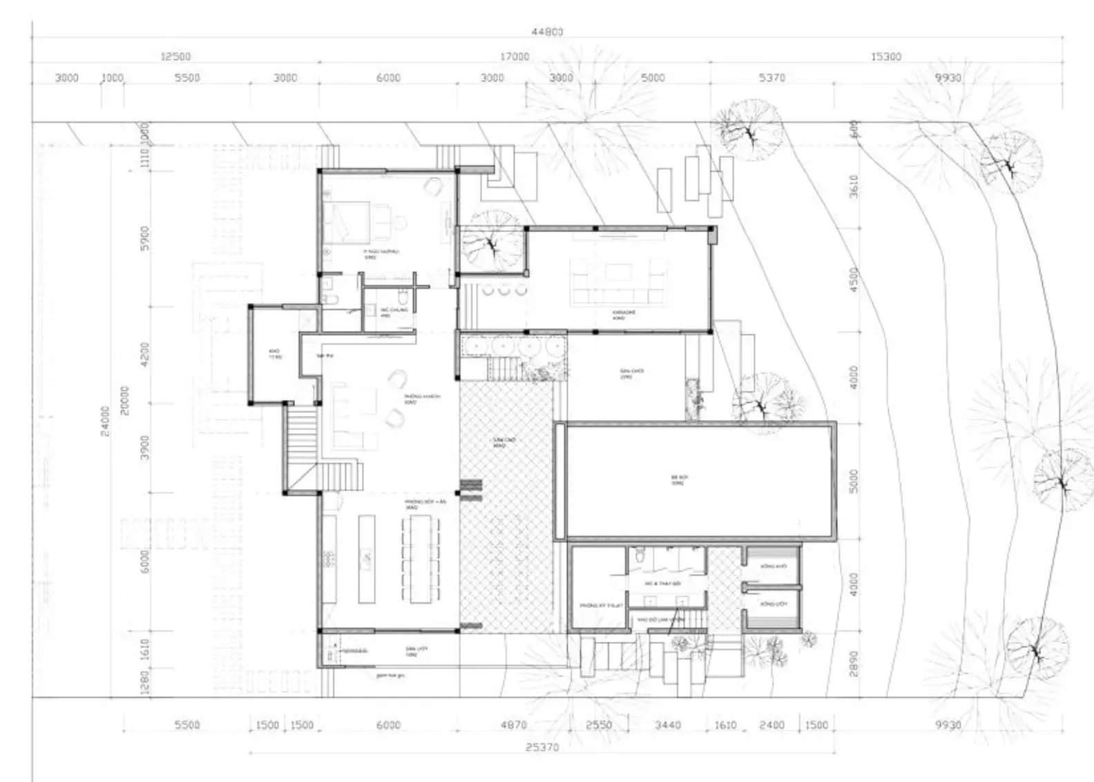 Các mẫu nhà 2 tầng 5 phòng ngủ 150m2 đẹp & bản vẽ chi tiết