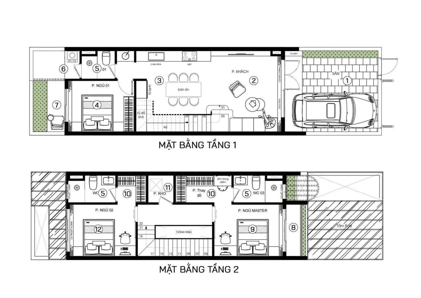 Các mẫu nhà 2 tầng 80m2 giá rẻ nhưng vẫn đầy đủ tiện nghi