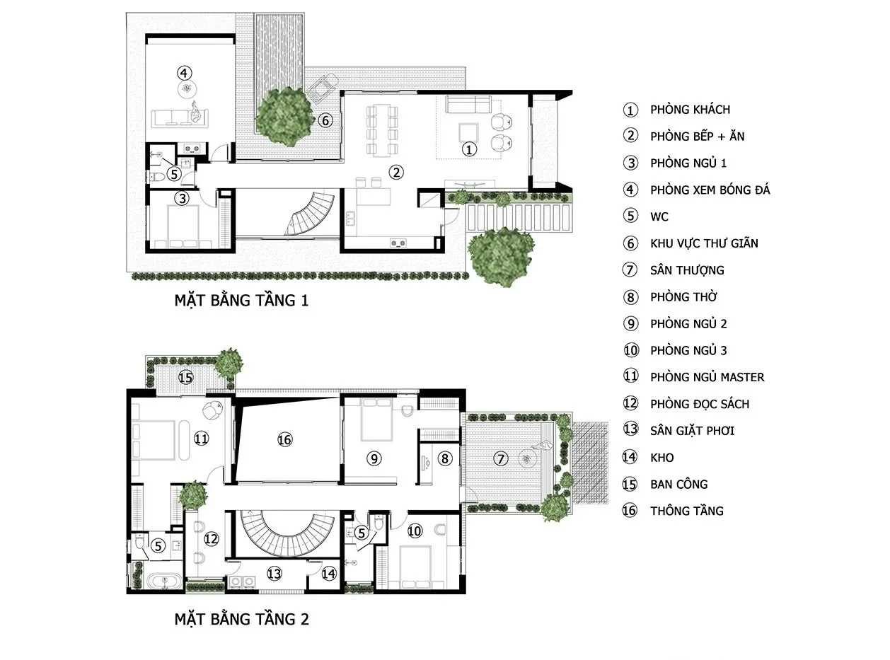 Các mẫu nhà 2 tầng 80m2 giá rẻ nhưng vẫn đầy đủ tiện nghi