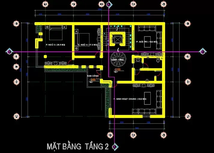 Các mẫu nhà 2 tầng chữ l 100m2 mái bằng đẹp thiết kế hiện đại