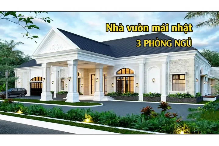 Các mẫu nhà vườn mái nhật 3 phòng ngủ đẹp khiến gia chủ ‘xiêu lòng’