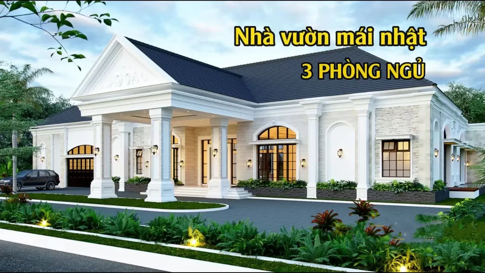 Các mẫu nhà vườn mái nhật 3 phòng ngủ đẹp khiến gia chủ ‘xiêu lòng’