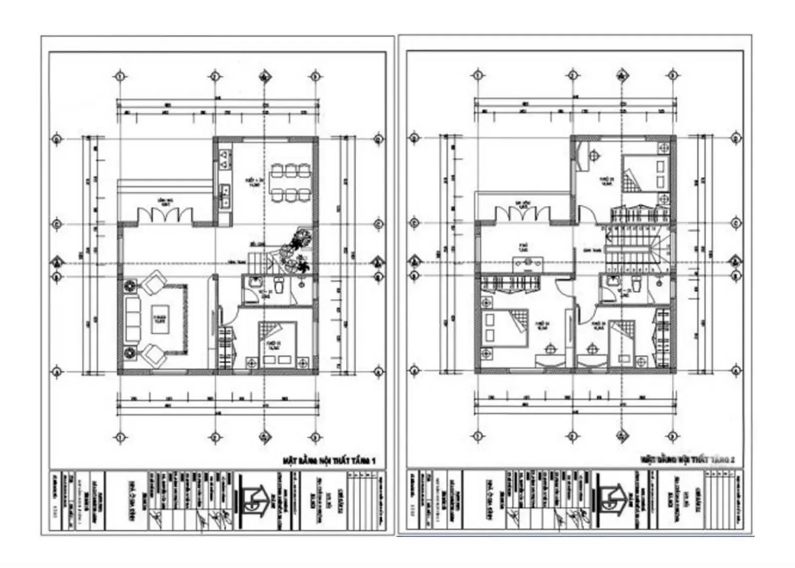 Các mẫu thiết kế nhà đẹp 2 tầng mái nhật & Full bản vẽ chi tiết