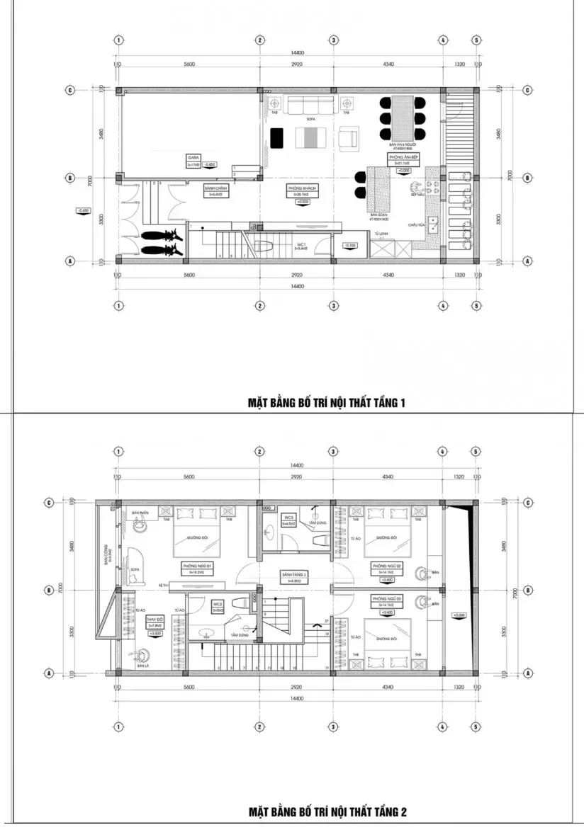 Các mẫu thiết kế nhà đẹp 2 tầng mái nhật & Full bản vẽ chi tiết