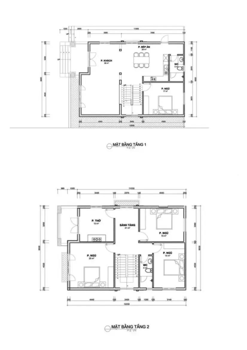 Các mẫu thiết kế nhà đẹp 2 tầng mái nhật & Full bản vẽ chi tiết