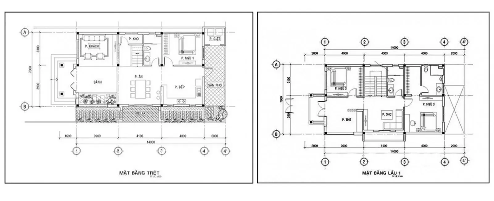 Các mẫu thiết kế nhà đẹp 2 tầng mái nhật & Full bản vẽ chi tiết