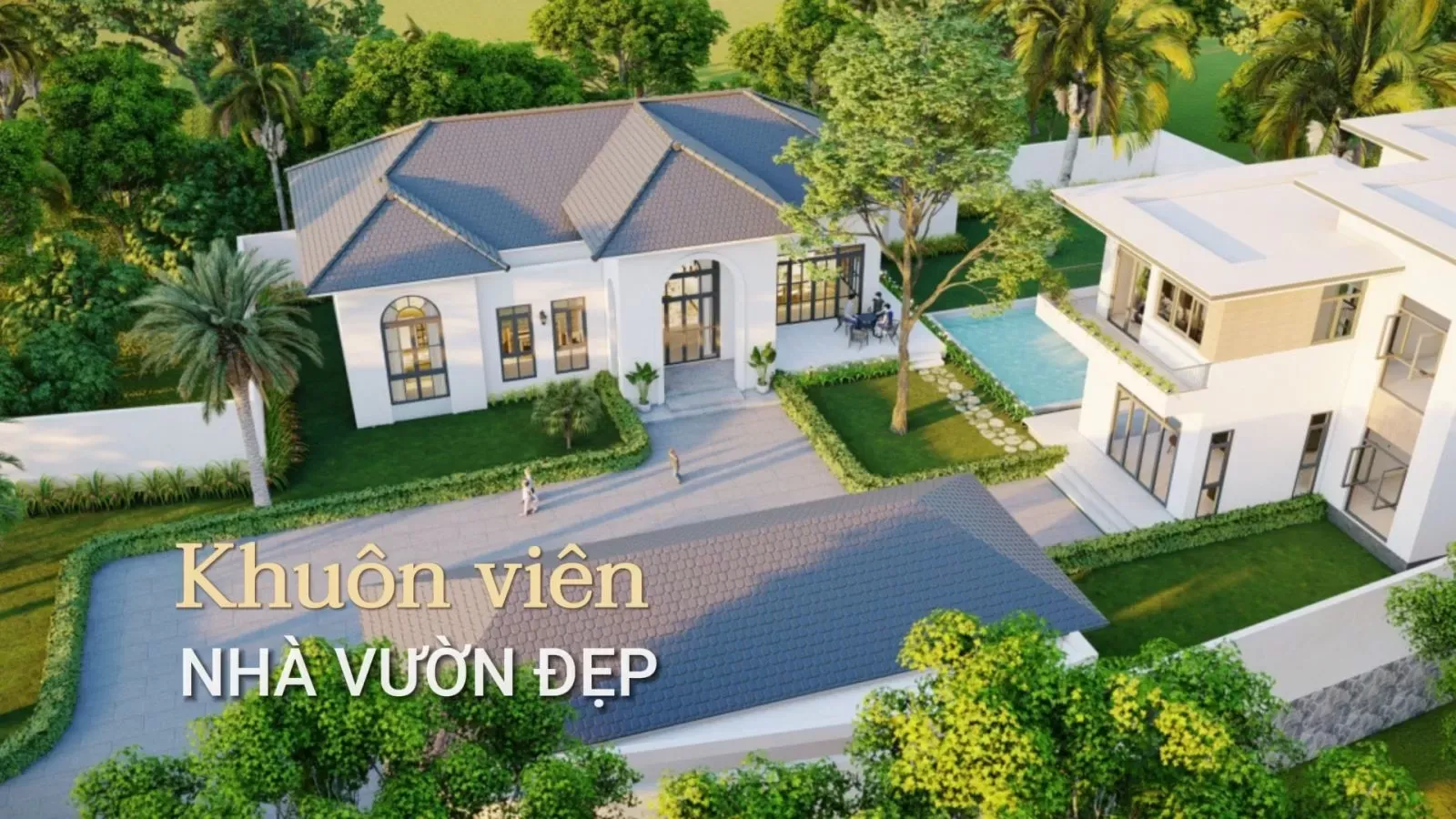 Các ý tưởng thiết kế khuôn viên nhà vườn đẹp hợp phong thủy