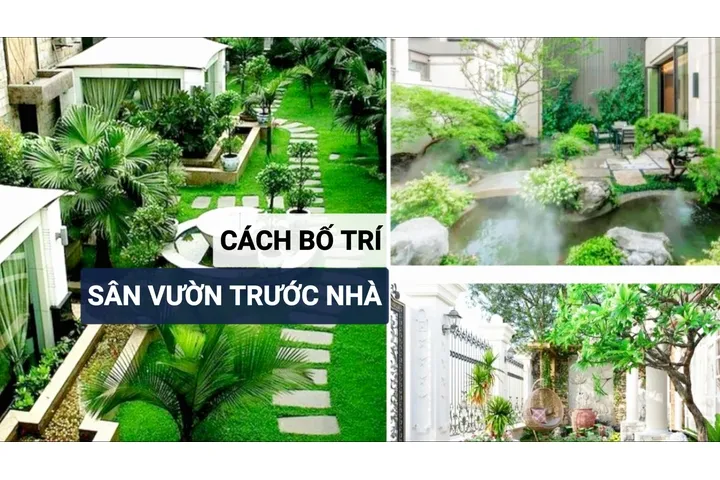 Cách bố trí sân vườn trước nhà đẹp hút sinh khí tài lộc