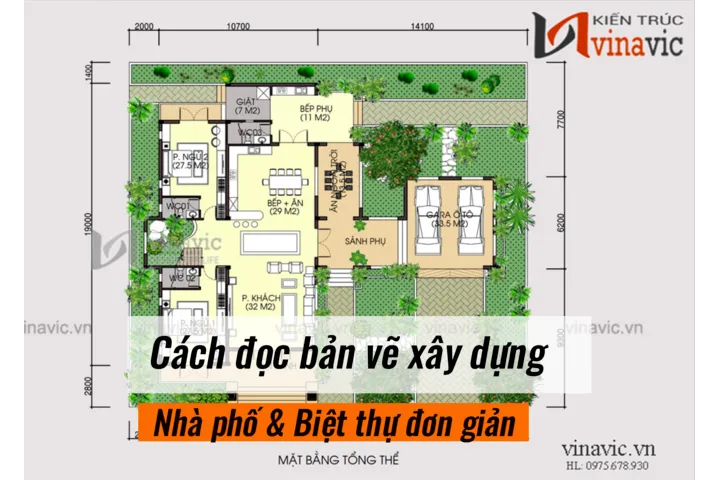 Cách đọc bản vẽ xây dựng Nhà phố & Biệt thự đơn giản dễ hiểu