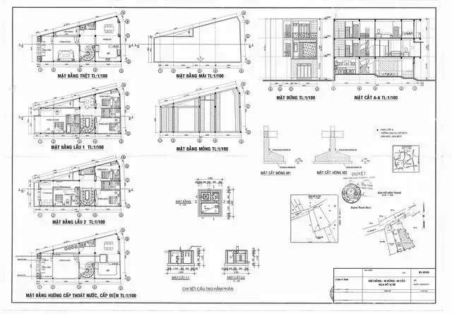 Cách đọc bản vẽ xây dựng Nhà phố & Biệt thự đơn giản dễ hiểu