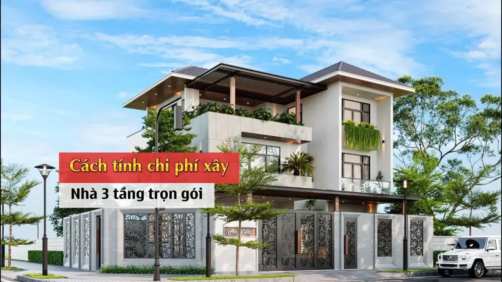 Cách tính chi phí xây nhà 3 tầng trọn gói mới nhất 2024