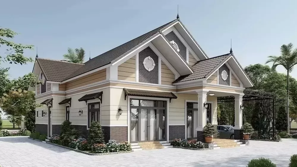 Cách tính chi phí xây nhà mái thái 200m2 chi tiết nhất