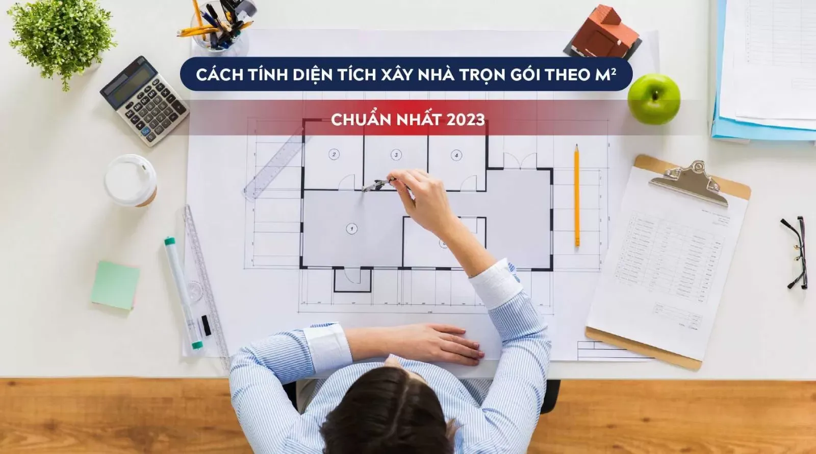 Cách tính diện tích xây nhà ở 2 tầng, 3 tầng trọn gói