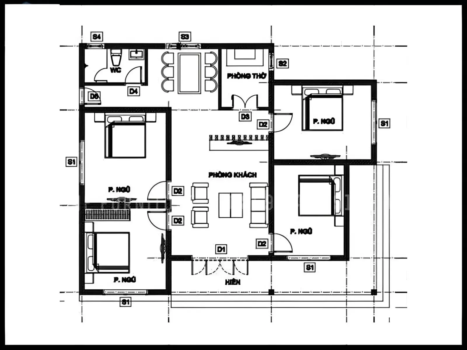 Cách xây nhà 100m2 4 phòng ngủ đẹp tiết kiệm chi phí