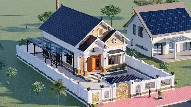 Chi phí xây nhà 1 tầng 80m2 bao nhiêu tiền? Các thiết kế hot 2024