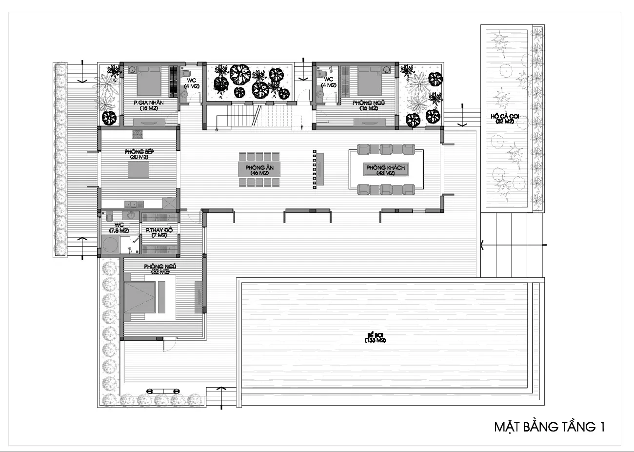 Chia sẻ 19 bản thiết kế biệt thự có bể bơi ngoài trời, trong nhà đẹp nhất