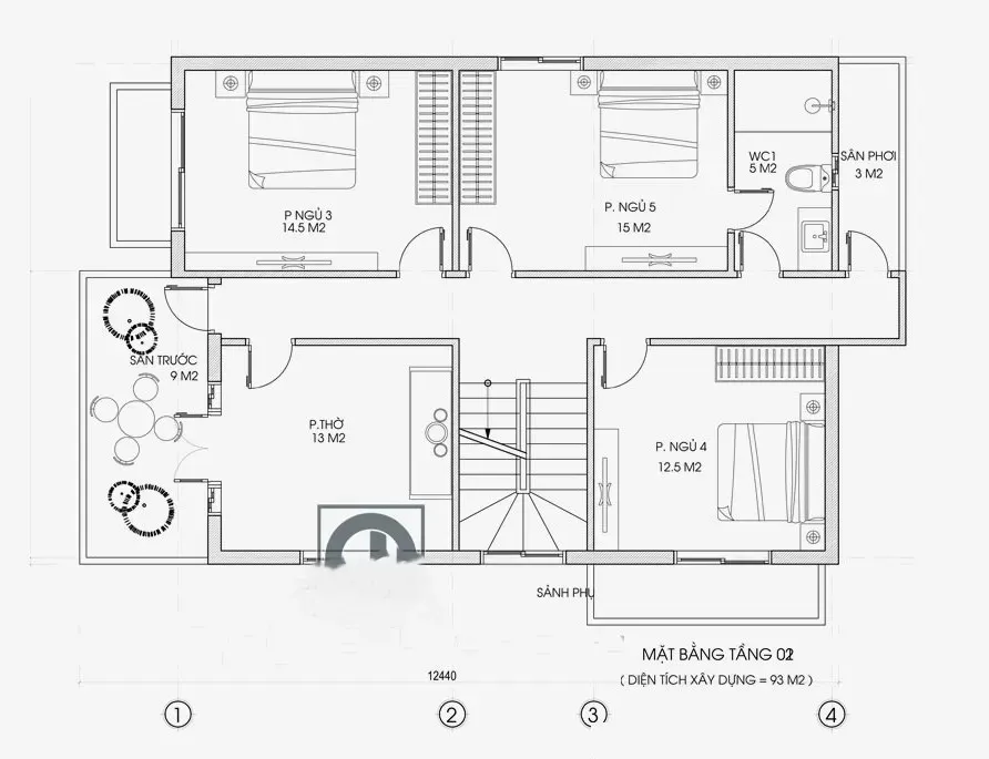 Chia sẻ 25 bản vẽ thiết kế nhà 2 tầng 9x10m đẹp được yêu thích nhất