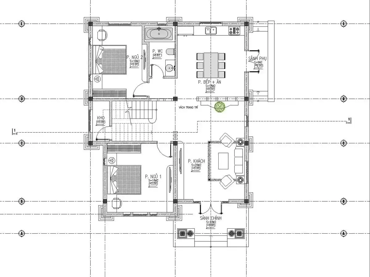 Chia sẻ 25 bản vẽ thiết kế nhà 2 tầng 9x10m đẹp được yêu thích nhất