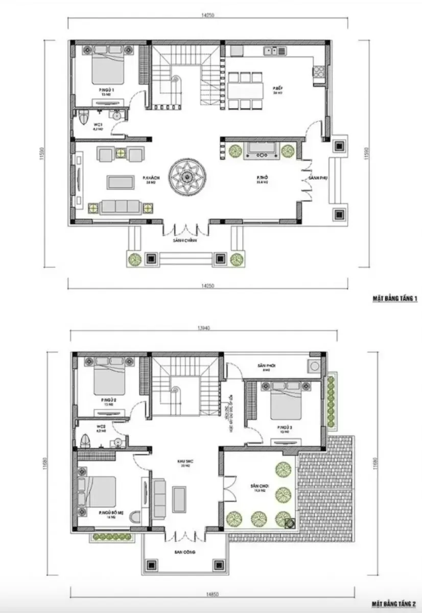 Chia sẻ 35 bản vẽ mặt bằng nhà lô góc & phối cảnh 3D đẹp nhất