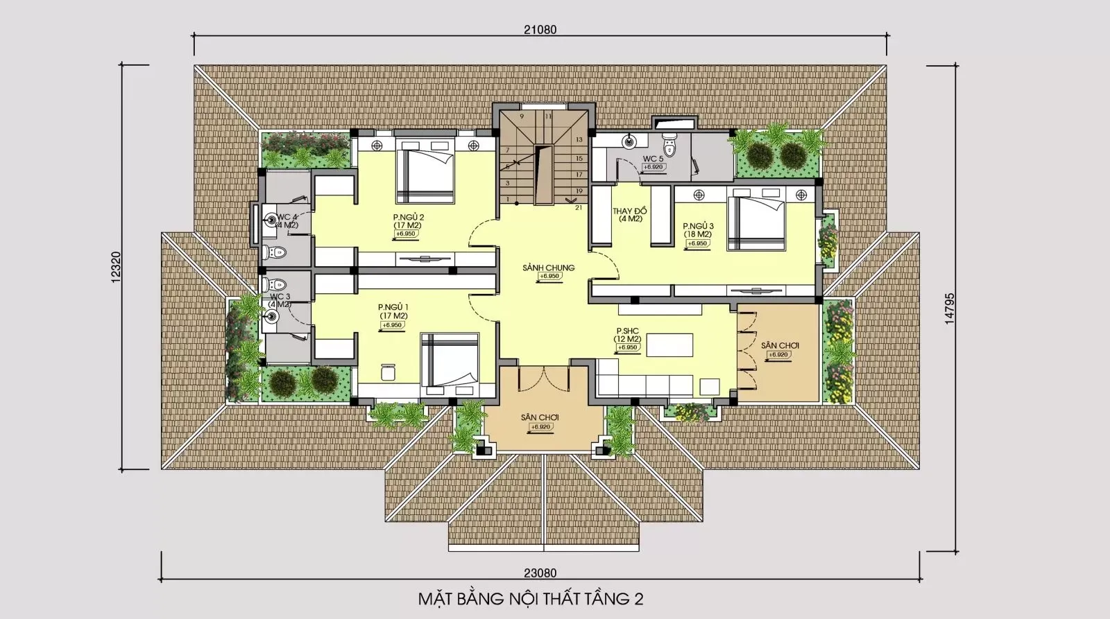 Chia sẻ toàn bộ bản vẽ nhà 2 tầng (mặt cắt, kết cấu, cad 2D, 3D)