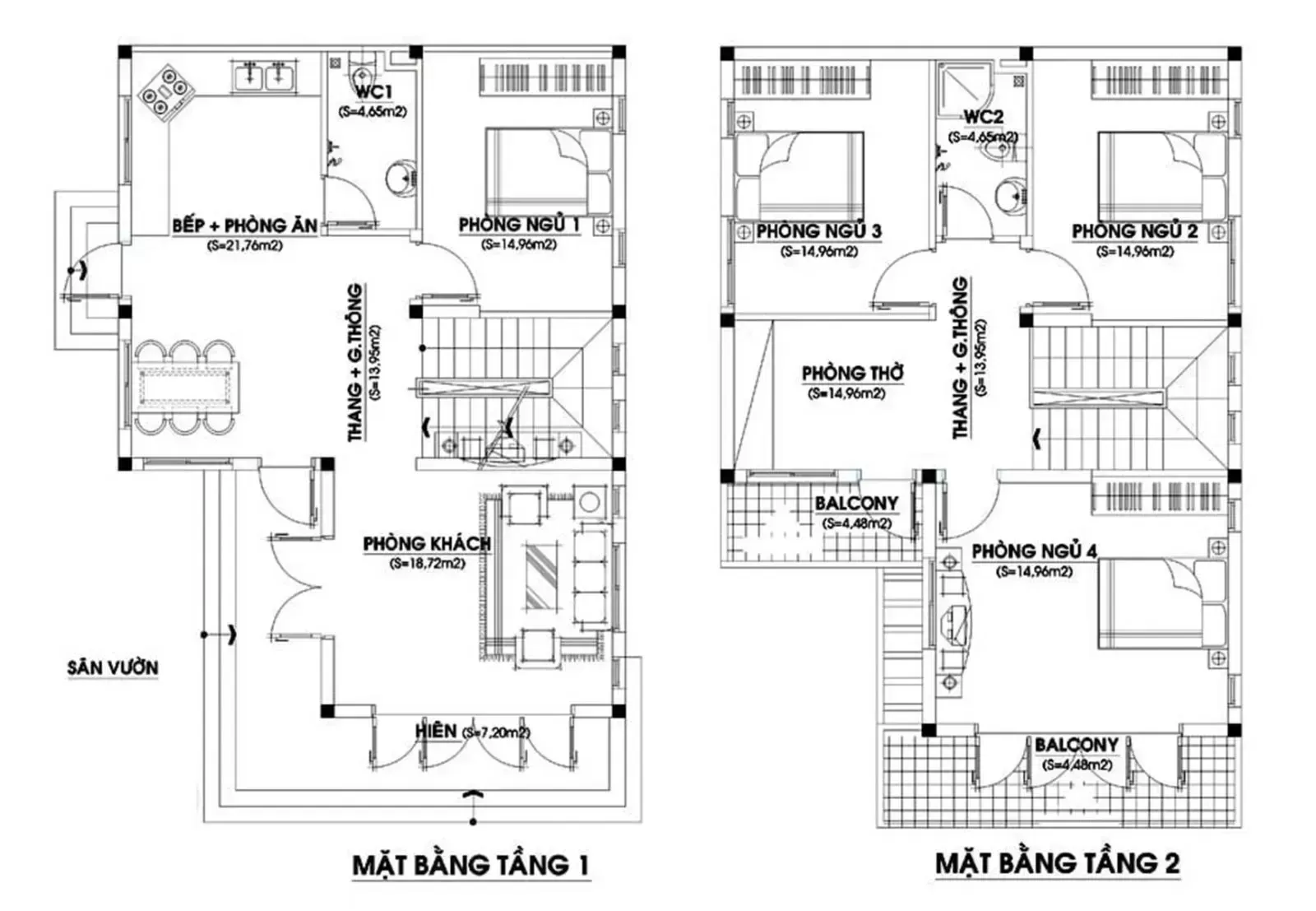 (Chia sẻ) Top 20 mặt bằng biệt thự 2 tầng free đầy đủ công năng