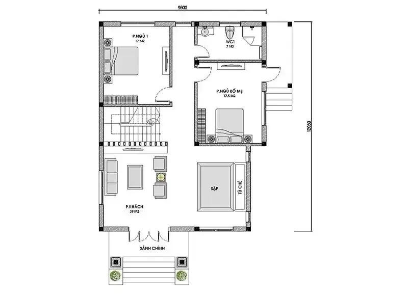 Chia sẻ top 20 mẫu và bản vẽ thiết kế nhà 2 tầng 8x11m đẹp nhất