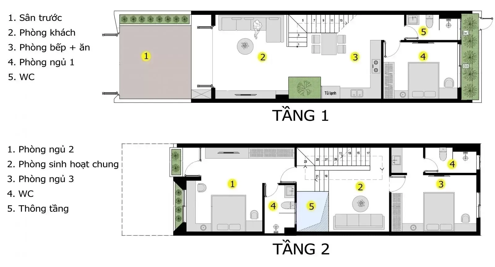 Chia sẻ top 20 mẫu và bản vẽ thiết kế nhà 2 tầng 8x11m đẹp nhất