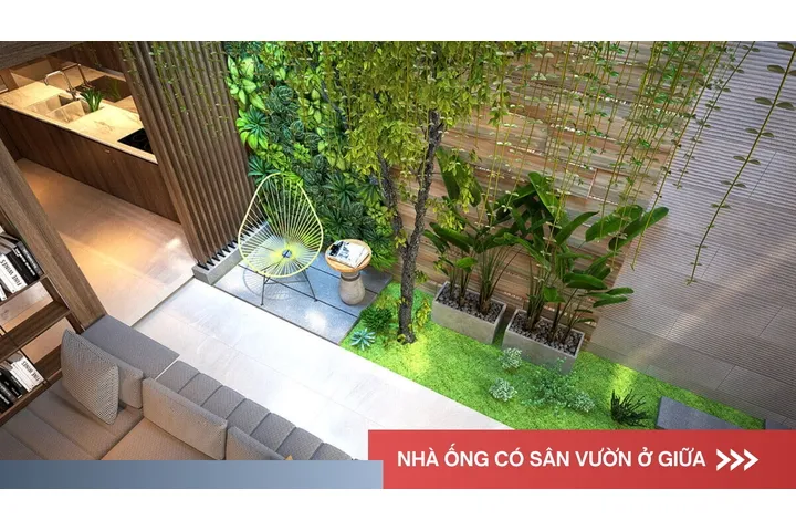 Chiêm ngưỡng 19 kiểu nhà ống có sân vườn ở giữa độc đáo