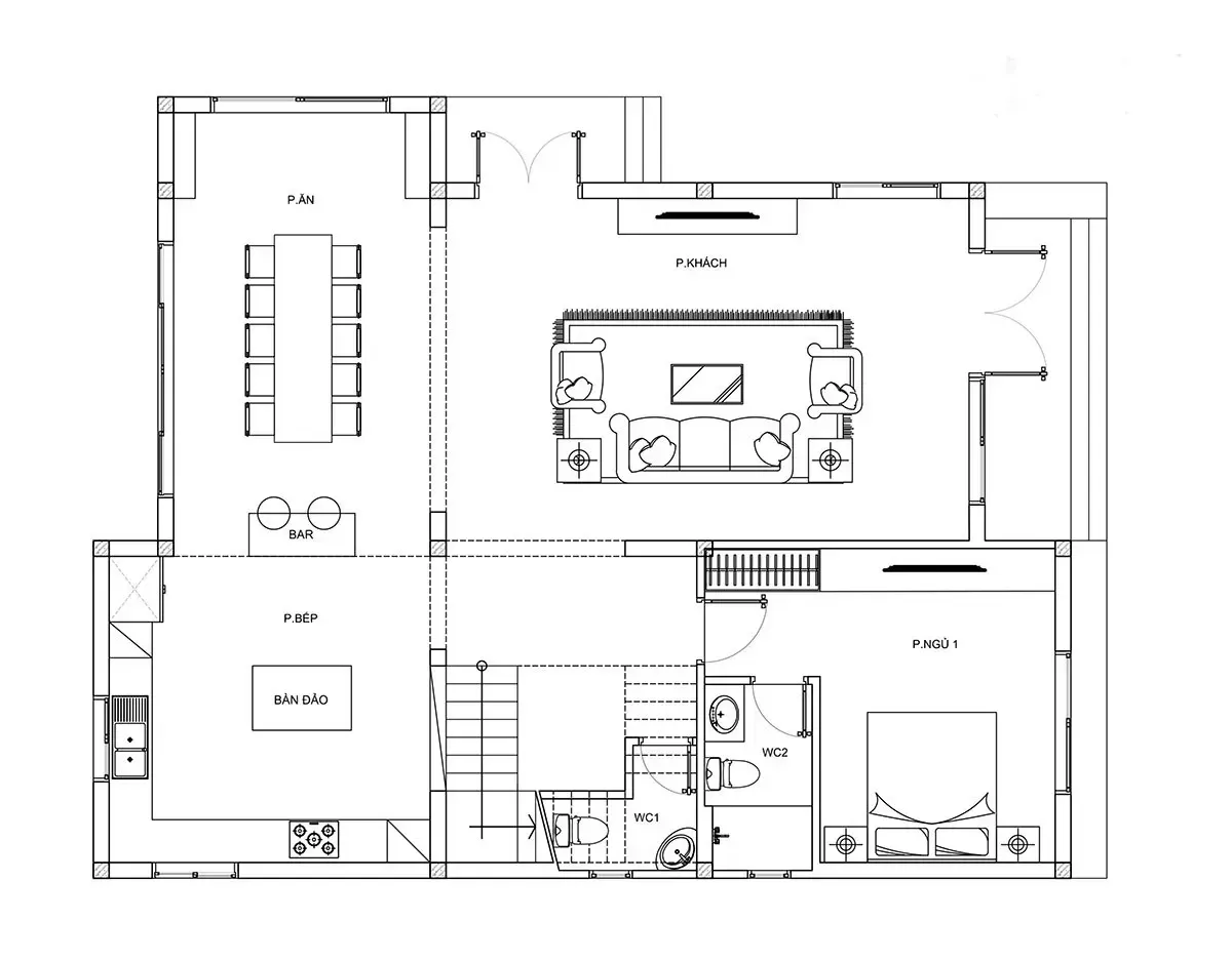 Chiêm ngưỡng 35+ mẫu thiết kế nhà phố 10x10m vuông đẹp nhất