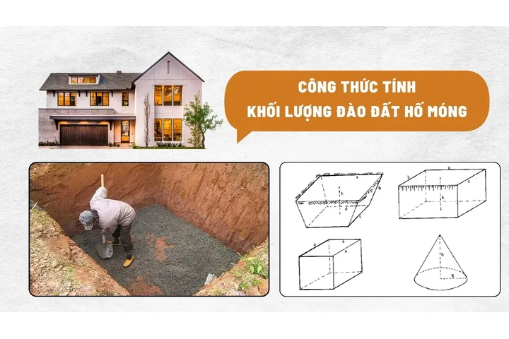 Công thức tính khối lượng đào đất hố móng chuẩn nhất