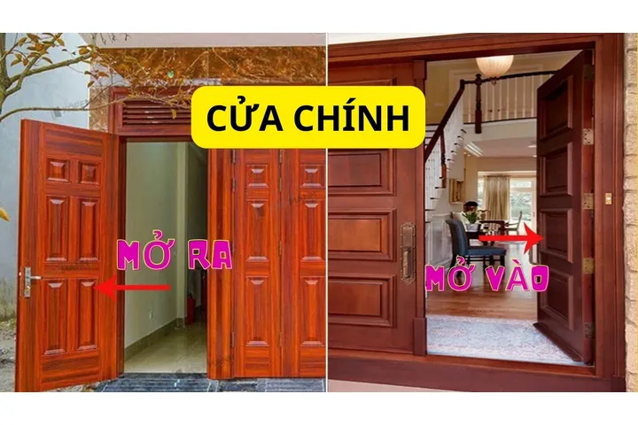 Cửa chính nên mở ra hay mở vào theo phong thủy