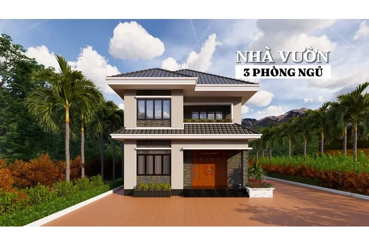 Đã mắt với những mẫu nhà vườn 3 phòng ngủ không kém biệt thự!