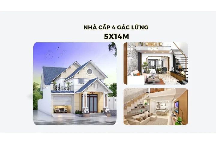 Điều gì khiến mẫu nhà cấp 4 gác lửng 5x14m vẫn giữ sức hút cho đến hiện tại?