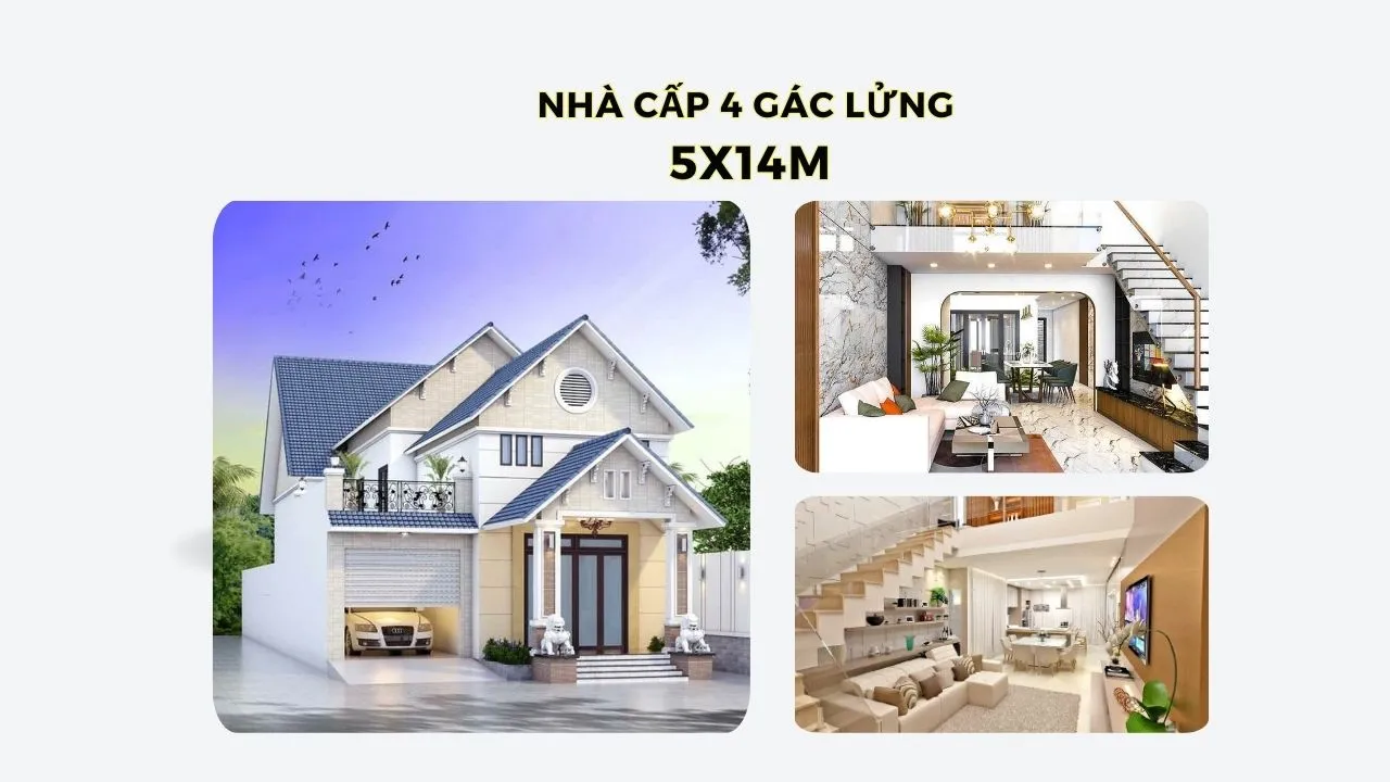 Điều gì khiến mẫu nhà cấp 4 gác lửng 5x14m vẫn giữ sức hút cho đến hiện tại?