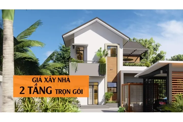 Giá xây nhà 2 tầng trọn gói hết bao nhiêu tiền năm 2024