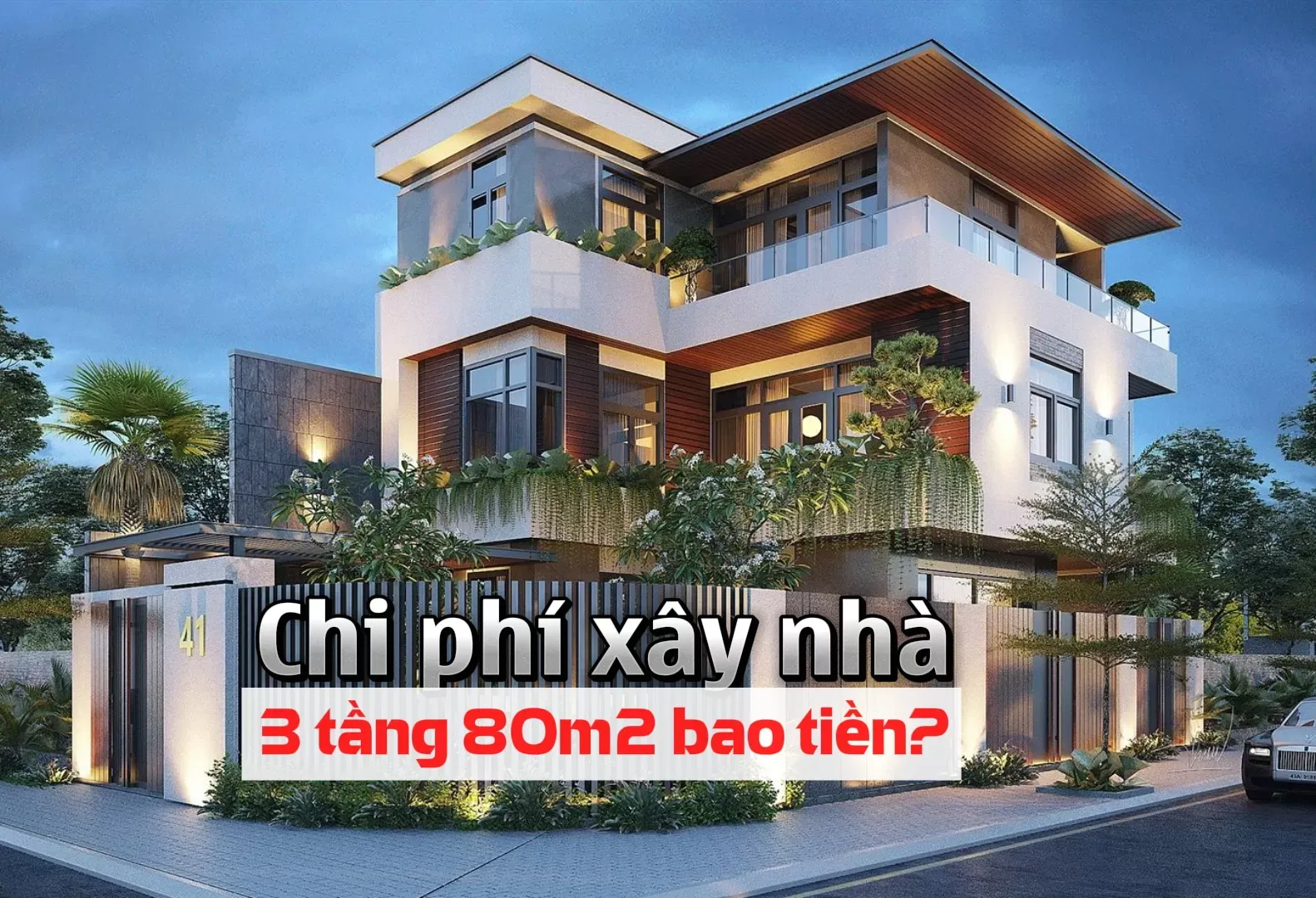 Giá xây nhà 3 tầng 80m2 hết bao tiền chi tiết và chuẩn nhất 2024