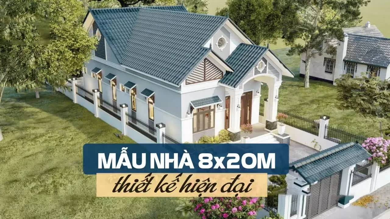 Giới thiệu 39 mẫu nhà 8x20m đẹp thiết kế hiện đại, nổi bật nhất phố