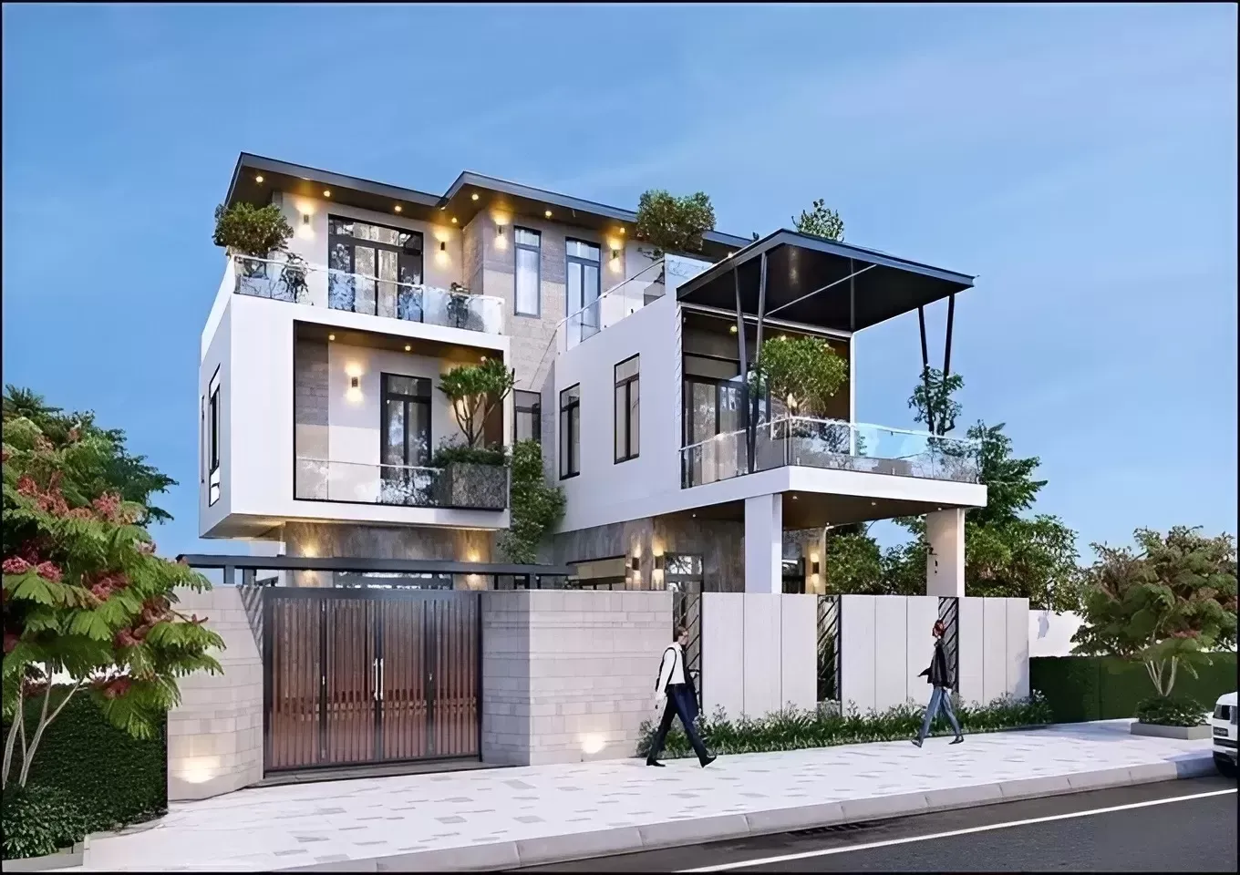 Gợi ý 15 mẫu thiết kế nhà 80m2 3 phòng ngủ đa công năng tiện ích