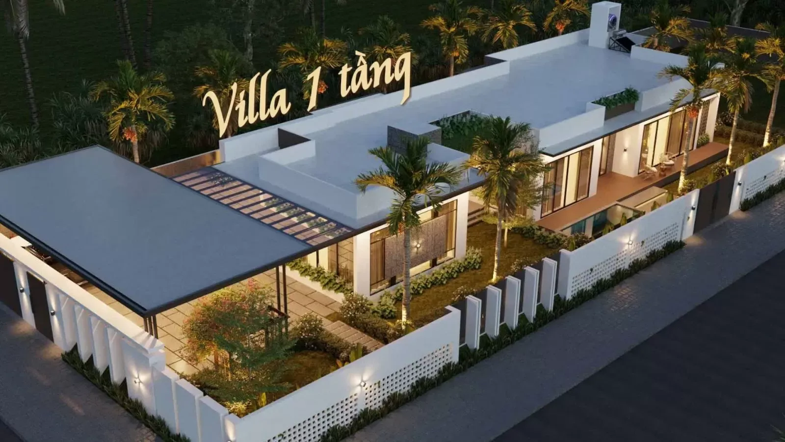 Gợi ý những mẫu nhà villa 1 tầng đẹp đón đầu xu hướng xu hướng 2024