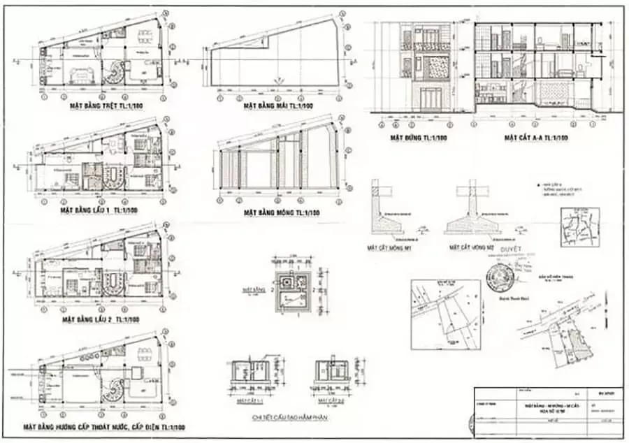 Hồ sơ thiết kế bản vẽ thi công gồm có những gì?