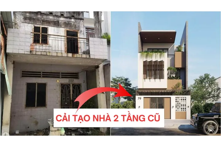 Kinh nghiệm cải tạo nhà 2 tầng cũ đẹp như mới, tiết kiệm chi phí