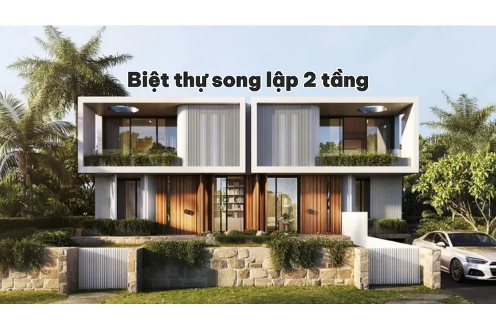 Mẫu biệt thự song lập 2 tầng đẹp: Sự hài hòa giữa tiện nghi và thẩm mỹ