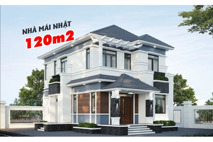 Mẫu nhà mái nhật 120m2 đẹp, tiện nghi ai cũng muốn sở hữu