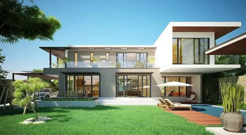 Mẫu villa 2 tầng hiện đại sang trọng dẫn đầu xu hướng 2024