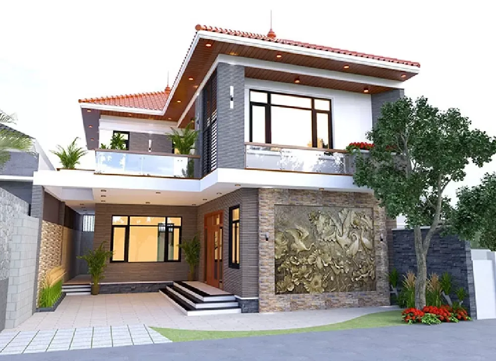 Nhà 2 tầng mái nhật 100m2: Nét Đẹp Tinh Xảo Trong Từng Góc Cạnh