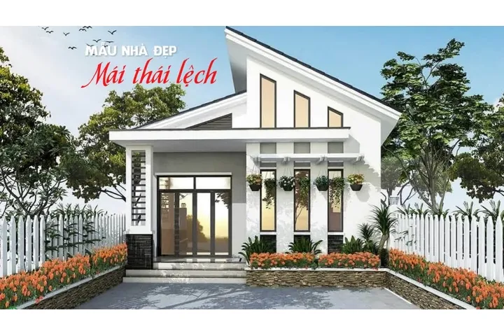 Nhà mái thái lệch là gì? Những mẫu nhà mái thái lệch 1 2 3 tầng độc đáo