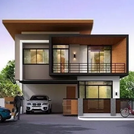 Những mẫu nhà vuông 2 tầng 100m2 thịnh hành nhất 2024