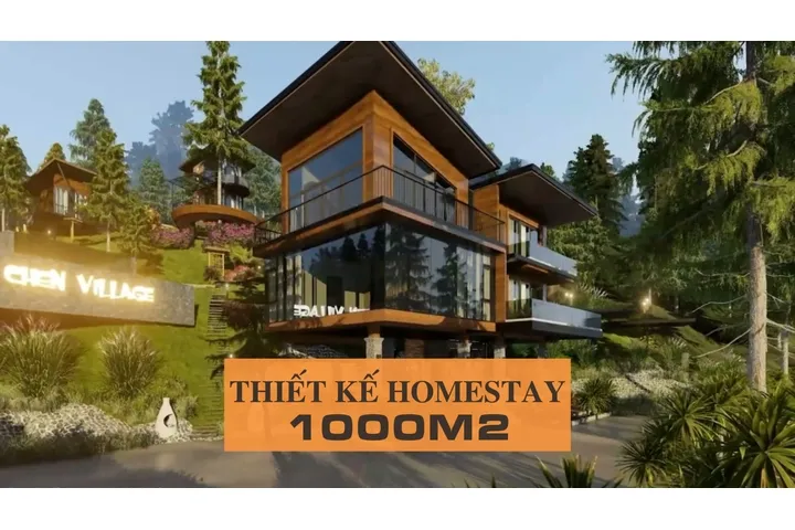 Những mẫu thiết kế homestay 1000m2 độc đáo và đẹp mắt