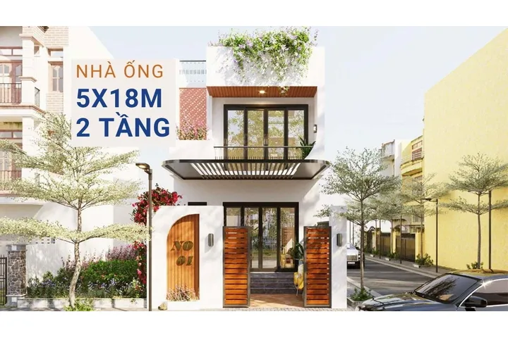 Những mẫu thiết kế nhà ống 5x18m 2 tầng tiện nghi và chi phí xây trọn gói