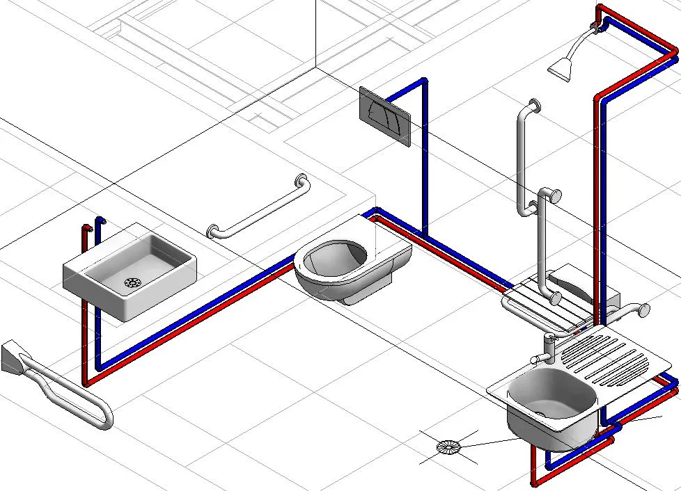 Sơ đồ lắp đặt ống nước nhà vệ sinh & nguyên tắc thiết kế